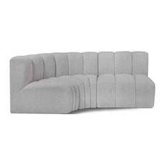 Arc Boucle Fabric 3pc. Sectional