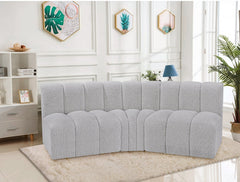 Arc Boucle Fabric 3pc. Sectional