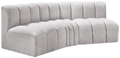 Arc Boucle Fabric 3pc. Sectional