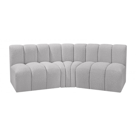 Arc Boucle Fabric 3pc. Sectional