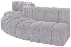 Arc Boucle Fabric 5pc. Sectional