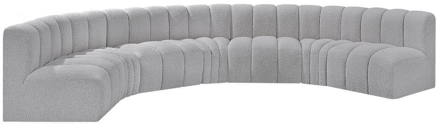 Arc Boucle Fabric 7pc. Sectional