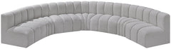 Arc Boucle Fabric 7pc. Sectional