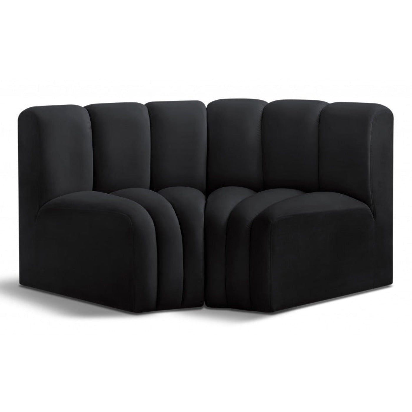 Arc Velvet 2pc. Sectional