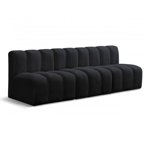 Arc Velvet 3pc. Sectional