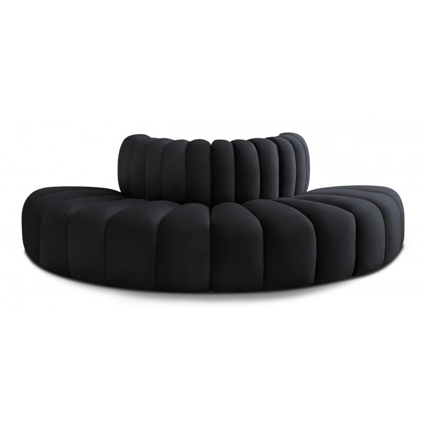 Arc Velvet 4pc. Sectional