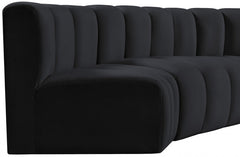 Arc Velvet 5pc. Sectional