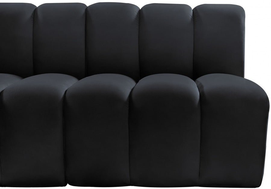 Arc Velvet 5pc. Sectional