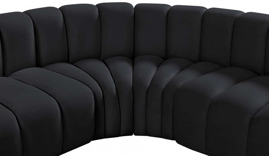 Arc Velvet 5pc. Sectional