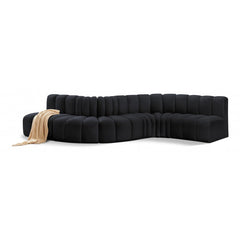 Arc Velvet 6pc. Sectional