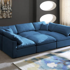 Plush Velvet Standard Comfort Modular Sectional