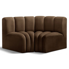 Arc Velvet 2pc. Sectional