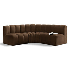 Arc Velvet 4pc. Sectional