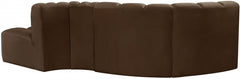 Arc Velvet 4pc. Sectional