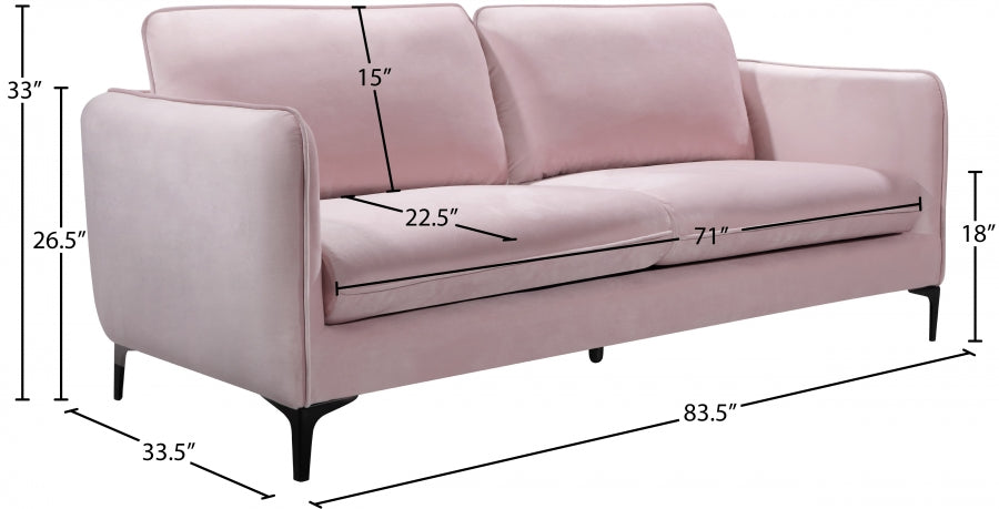 Poppy Velvet Sofa