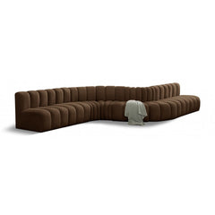 Arc Velvet 8pc. Sectional