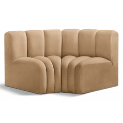 Arc Velvet 2pc. Sectional