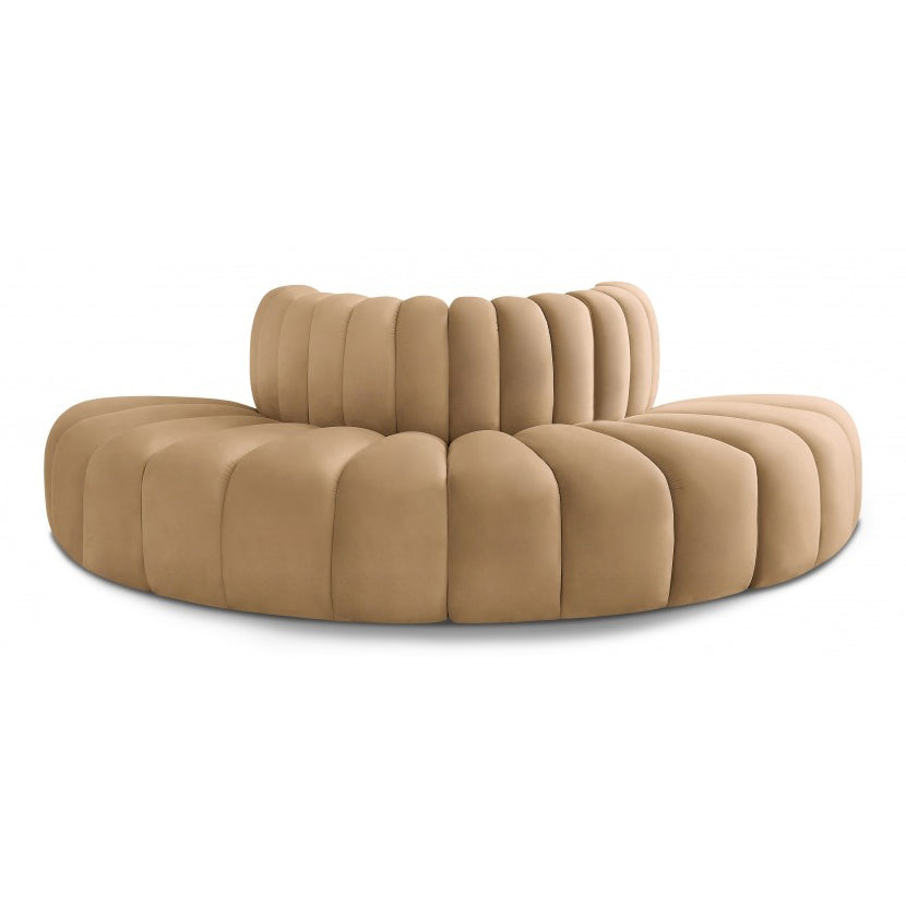 Arc Velvet 4pc. Sectional