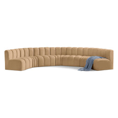 Arc Velvet 7pc. Sectional