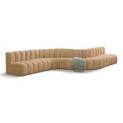 Arc Velvet 8pc. Sectional