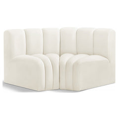 Arc Velvet 2pc. Sectional