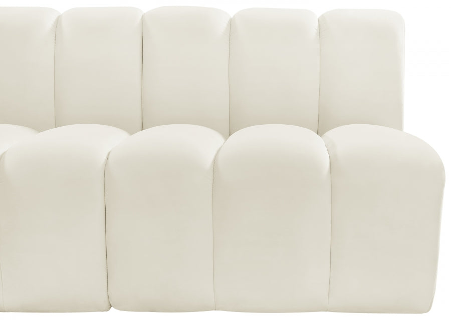 Arc Velvet 3pc. Sectional