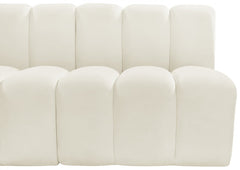 Arc Velvet 3pc. Sectional