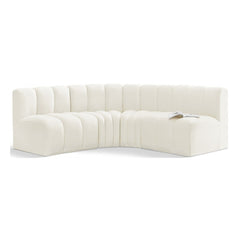 Arc Velvet 4pc. Sectional