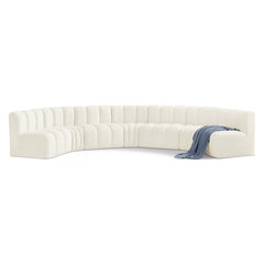 Arc Velvet 7pc. Sectional