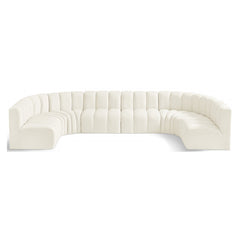 Arc Velvet 8pc. Sectional