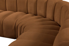 Arc Velvet 10pc. Sectional