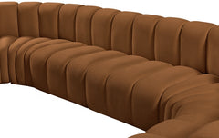 Arc Velvet 10pc. Sectional