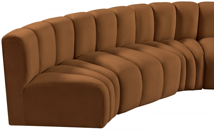 Arc Velvet 10pc. Sectional