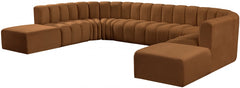 Arc Velvet 10pc. Sectional