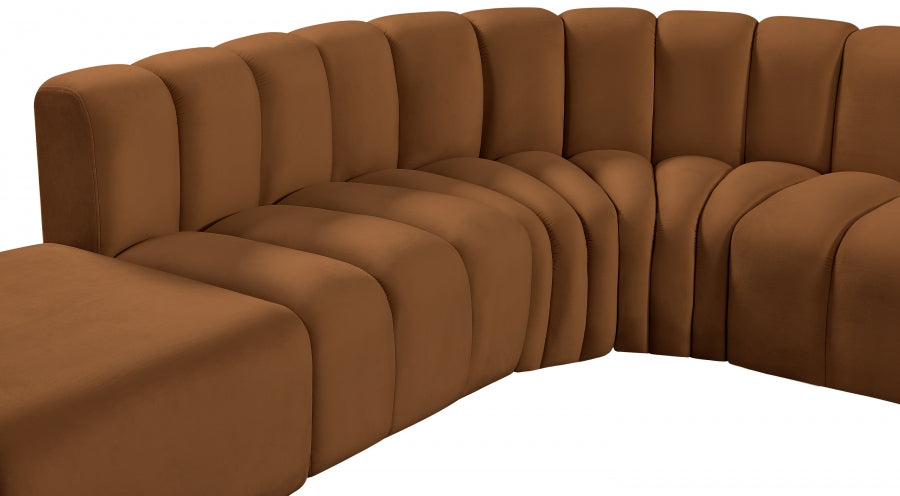 Arc Velvet 10pc. Sectional