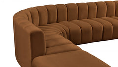 Arc Velvet 10pc. Sectional