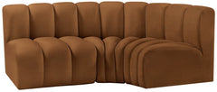 Arc Velvet 3pc. Sectional