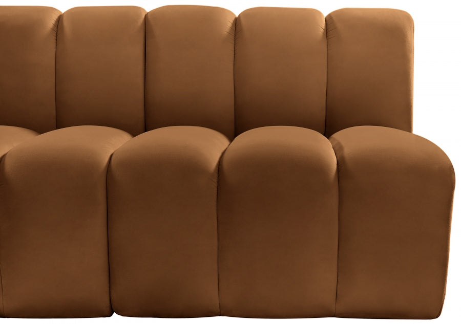 Arc Velvet 3pc. Sectional