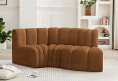 Arc Velvet 3pc. Sectional