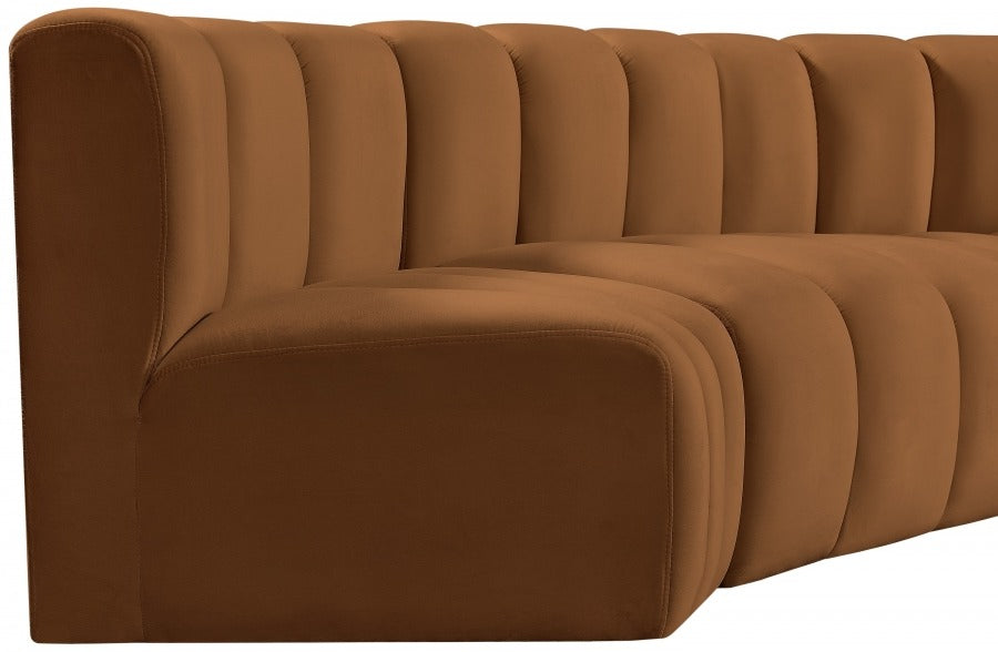 Arc Velvet 4pc. Sectional