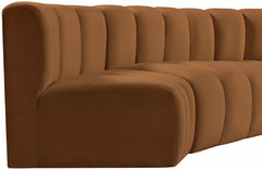 Arc Velvet 4pc. Sectional