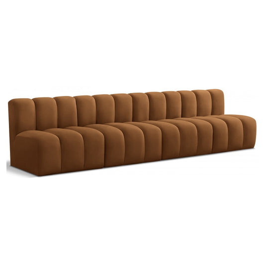 Arc Velvet 4pc. Sectional