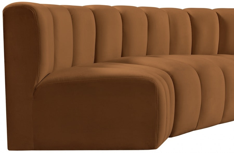 Arc Velvet 4pc. Sectional