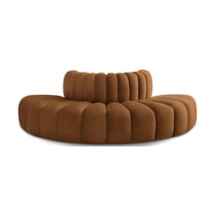 Arc Velvet 4pc. Sectional