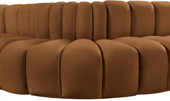 Arc Velvet 6pc. Sectional