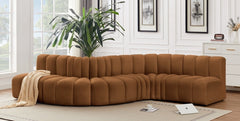 Arc Velvet 6pc. Sectional