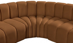 Arc Velvet 6pc. Sectional