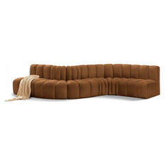 Arc Velvet 6pc. Sectional