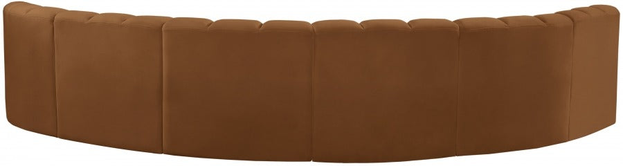 Arc Velvet 6pc. Sectional