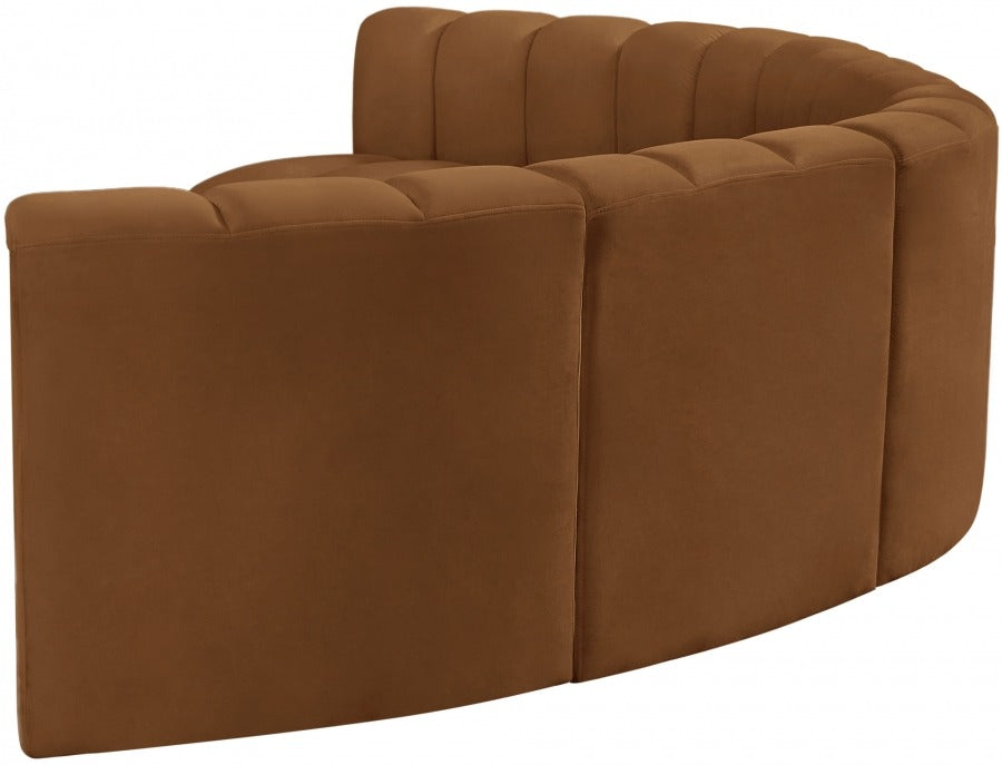 Arc Velvet 6pc. Sectional